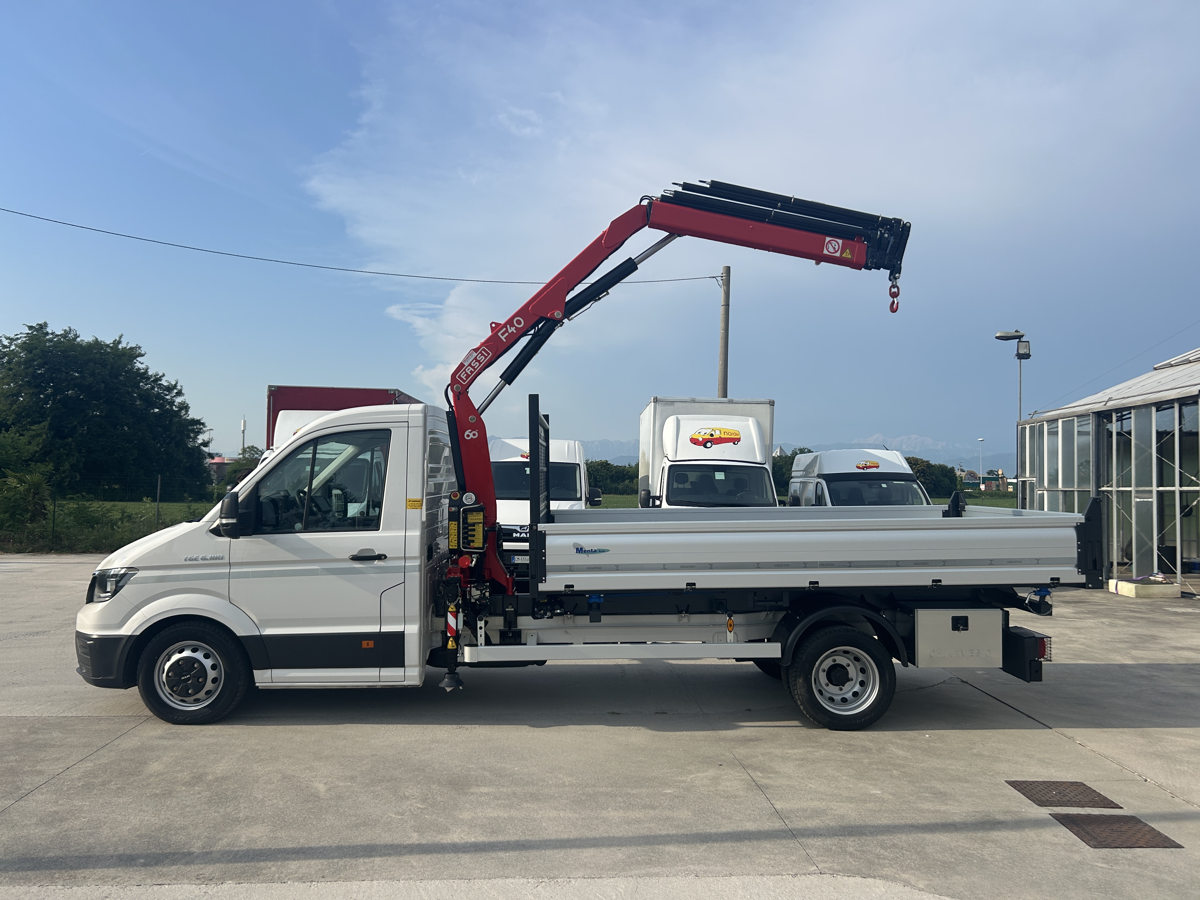 MAN TGE 6.180 GRU+RIBALTABILE